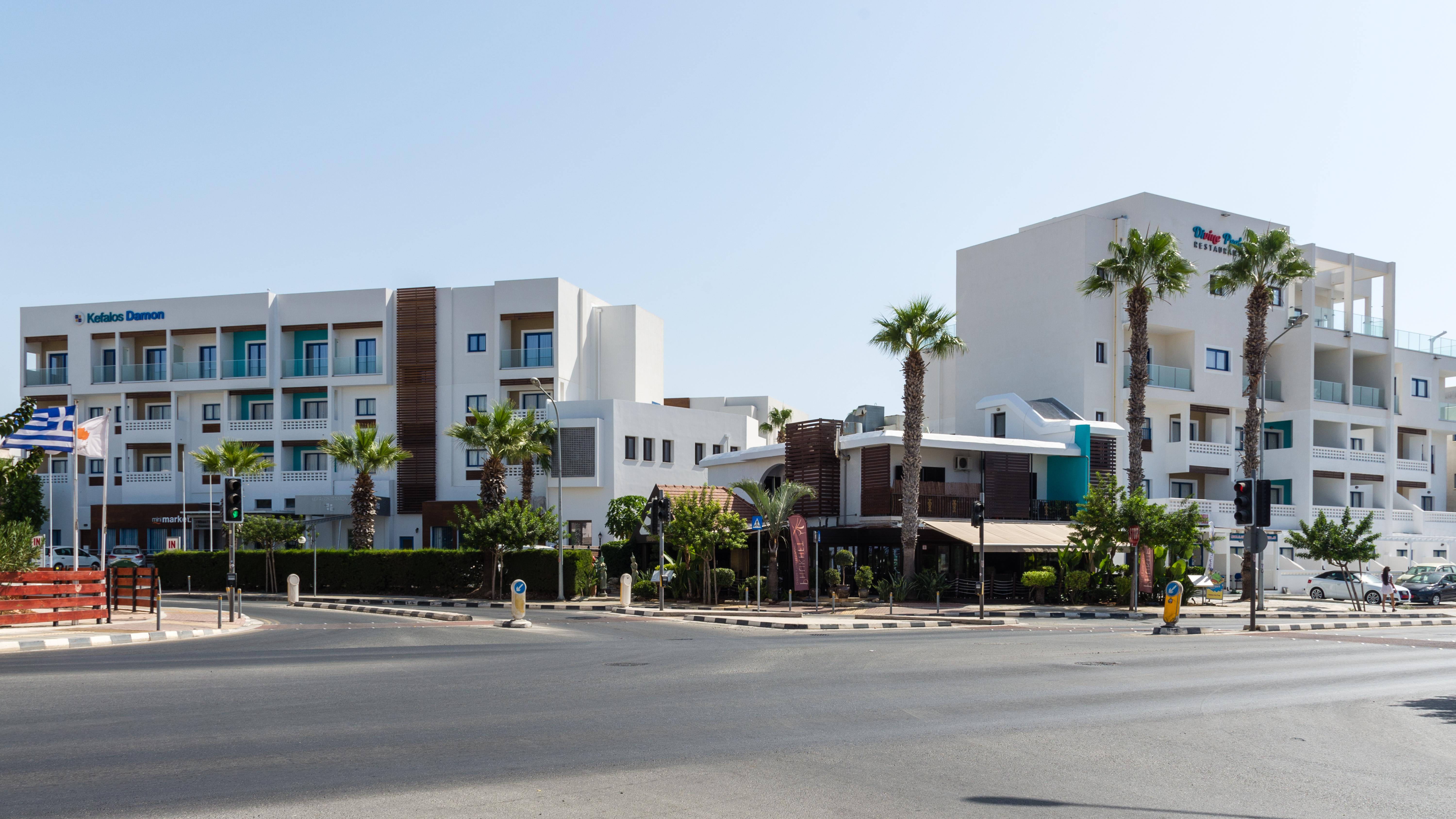 Kefalos Damon Hotel Apartments Paphos Exterior foto